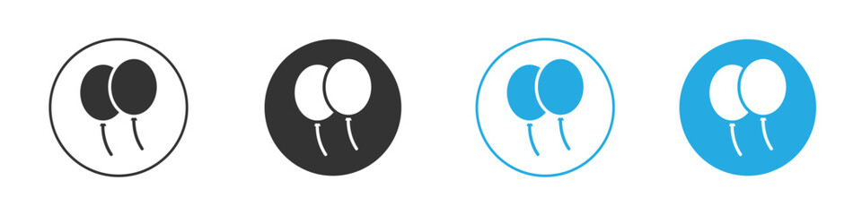 Balloons icon for app and web design. Simple element illustration.