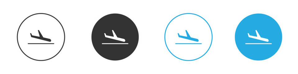 Arrival icon for app and web design. Simple element illustration.