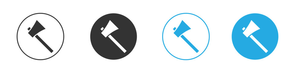 Axe icon for app and web design. Simple element illustration.