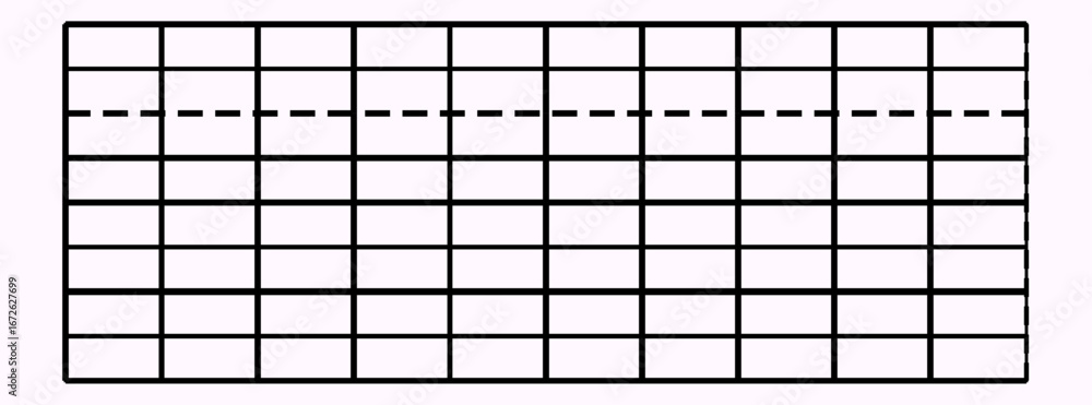 Aufkleber minimalist grid with dashed line for tech background design.