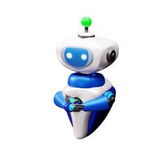 blue screen robot vector