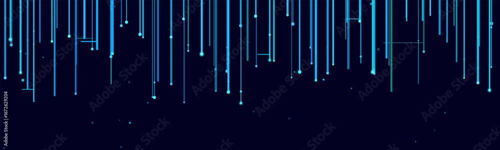 Aufkleber abstract vector tech background with vertical lines and light effects.