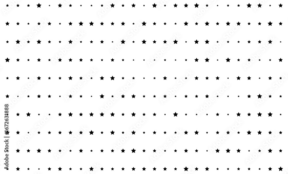 Poster seamless star pattern background in black and white vector design.