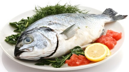 Delicious Baked Dorado Fish Dish with Lemon and Herbs