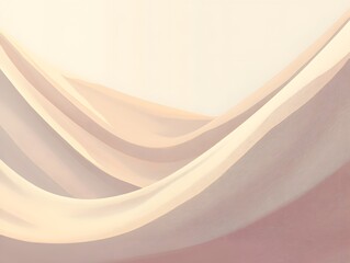 Elegant Beige Fabric Drapes Abstract Background