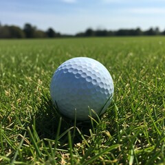 Obraz premium golf ball on green grass