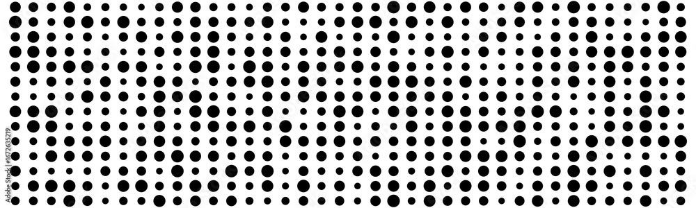 Poster black and white dotted vector tech background with geometric pattern.