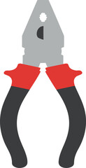 Cutting Pliers Tool for Home Repair, Flat Vector Illustration Design