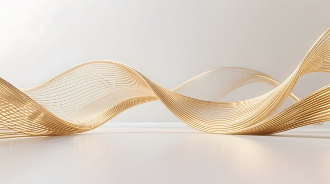 abstract golden wave background