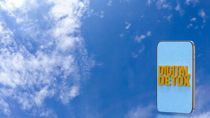 The Digital Detox for technology concept 3d Rendering.