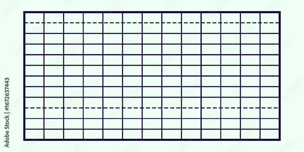 Aufkleber geometric grid pattern with dotted lines on soft green background.
