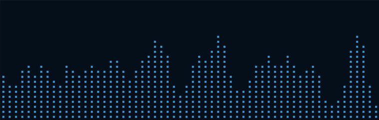 Dynamic vector tech background with cyan digital patterns on black.