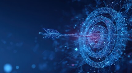 Abstract target and arrow