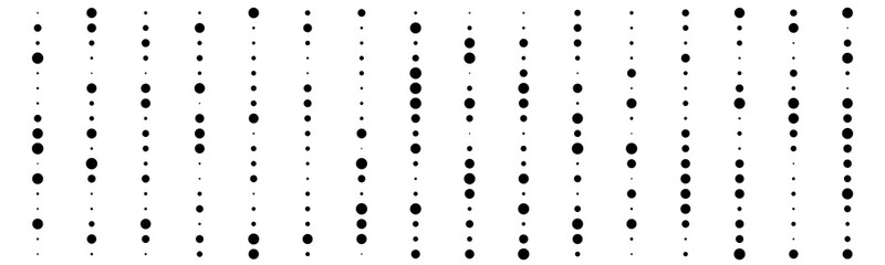 Abstract geometric vector pattern with black dots on white background.