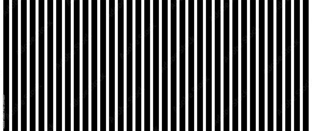 Poster monochrome striped vector tech background with vertical lines.