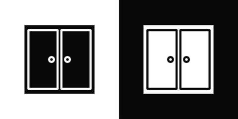 Window icon for web design. solid vector icons