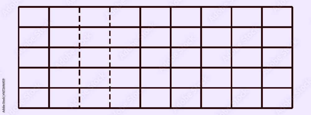 Poster minimalist grid pattern on light background.