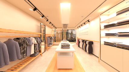 洋服屋　3DCGレンダリング