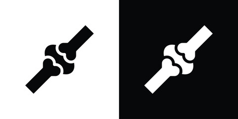 Joint icon for web design. solid vector icons