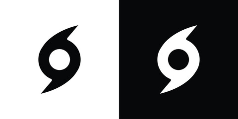 Hurricane icon for web design. solid vector icons