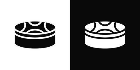Drum steelpan icon for web design. solid vector icons