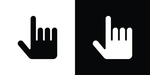 Cursor icon for web design. solid vector icons