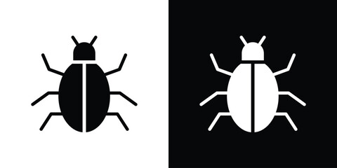 Bugs icon for web design. solid vector icons
