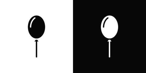 Balloon icon for web design. solid vector icons