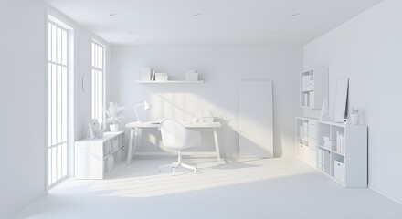 Interior of a modern room.