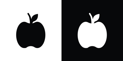 Apple icon for web design. solid vector icons