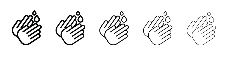 Wash hands icon for graphic designs. Icon vector design