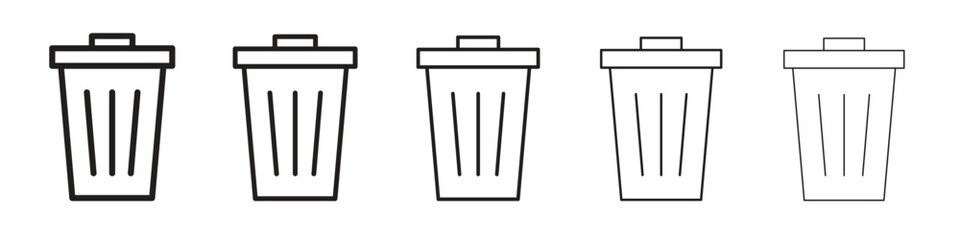 Trash icon for graphic designs. Icon vector design