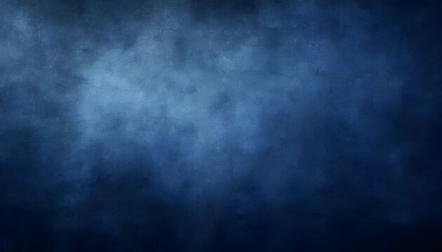Abstract dark blue textured background with subtle cloud-like formations.