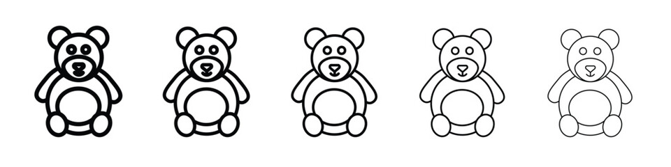 Teddy bear icon for graphic designs. Icon vector design