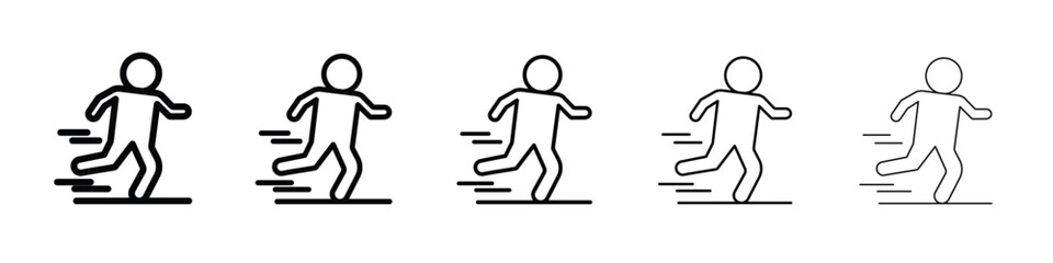 Running icon for graphic designs. Icon vector design