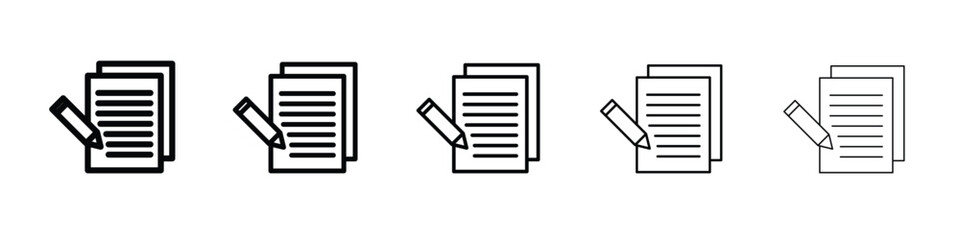 Registration form icon for graphic designs. Icon vector design