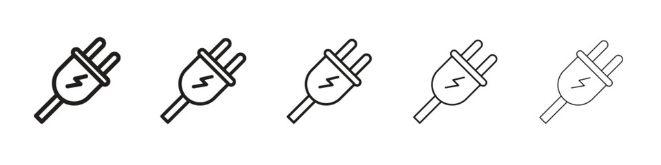Plug adapter icon for graphic designs. Icon vector design