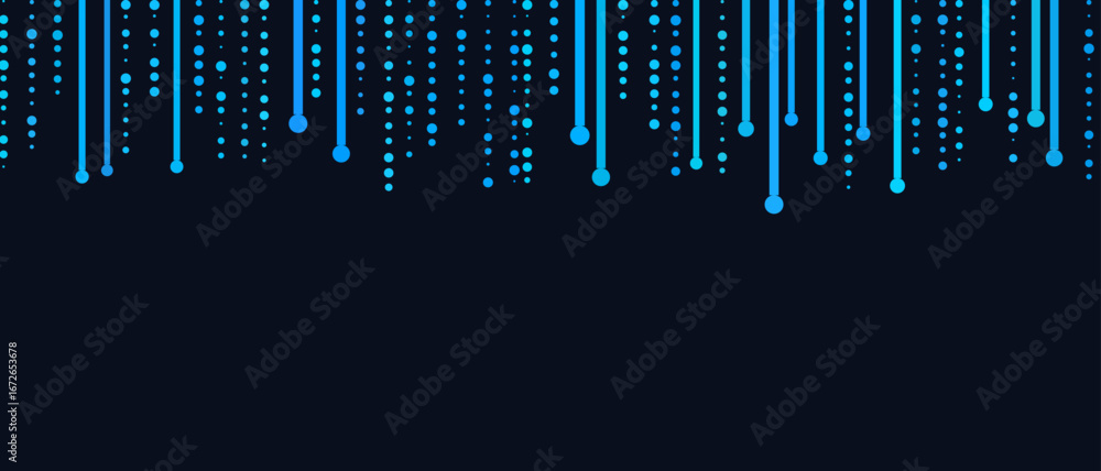 Aufkleber futuristic abstract vector tech background with geometric patterns and blue gradient lines.