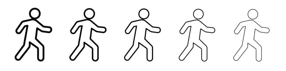 Pedestrian icon for graphic designs. Icon vector design