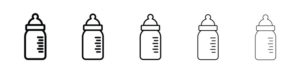 Milk bottle icon for graphic designs. Icon vector design