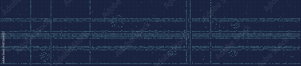 Aufkleber futuristic vector tech background with grid and digital patterns.