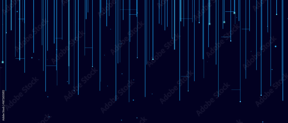 Aufkleber futuristic vector tech background with vertical lines and geometric patterns.