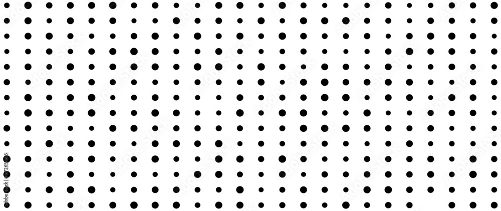 Poster seamless vector tech background with abstract geometric dots pattern.