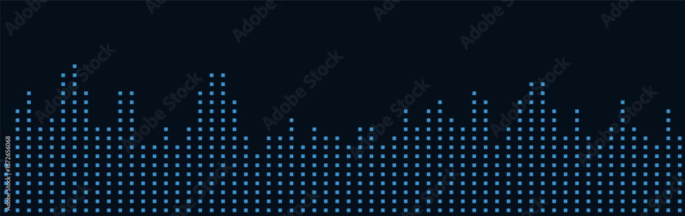 Aufkleber abstract vector tech background with geometric digital pattern.