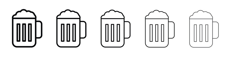Beer mug icon for graphic designs. Icon vector design