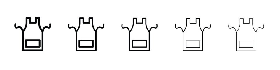 Apron icon for graphic designs. Icon vector design