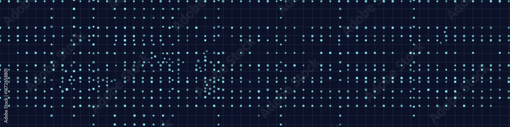 Aufkleber futuristic vector tech background with digital grid patterns.