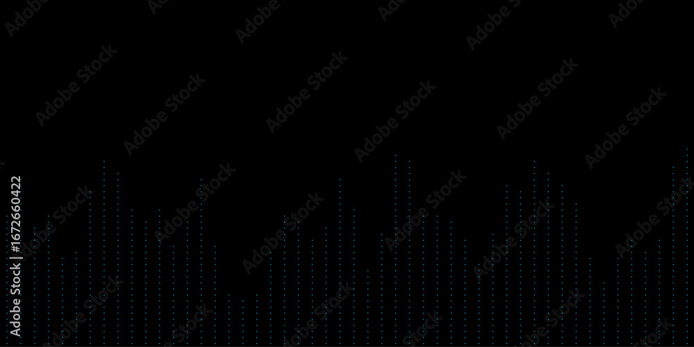 Aufkleber dynamic vector tech background with digital waveform and dotted pattern.