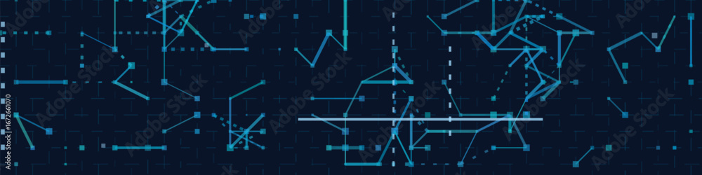 Aufkleber futuristic vector tech background with abstract geometric patterns.