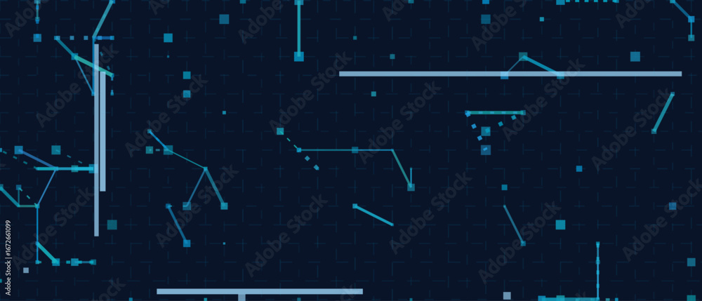 Aufkleber futuristic vector tech background with abstract geometric patterns.
